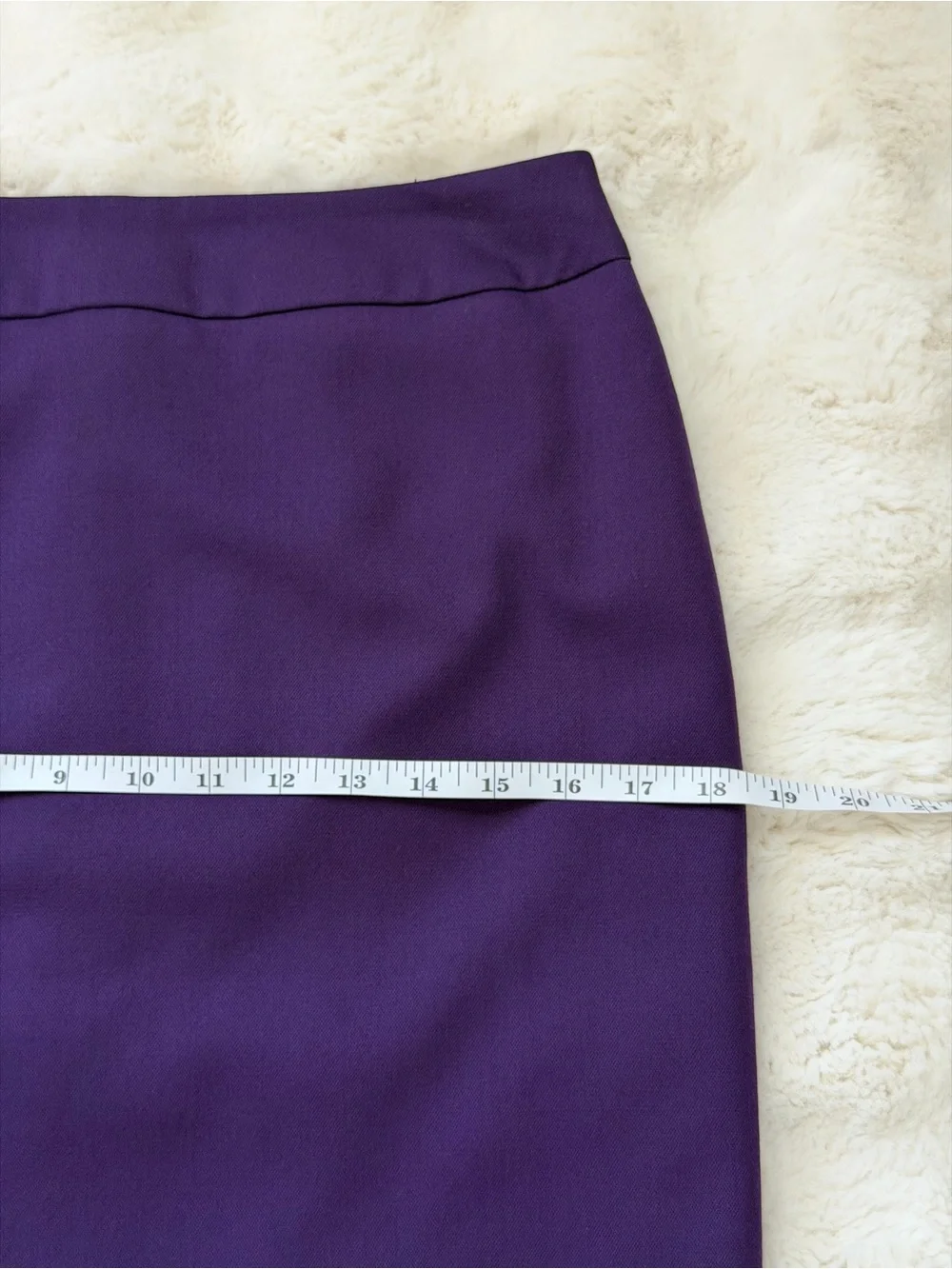 Pendleton Virgin Wool Dark Purple Midi 24” Skirt Made in USA - 6/S